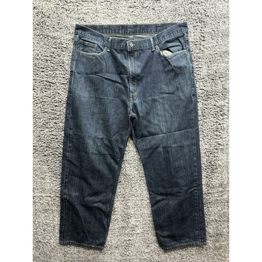 Levi's Mens 550 Relaxed Fit Dark Wash Denim 42x30